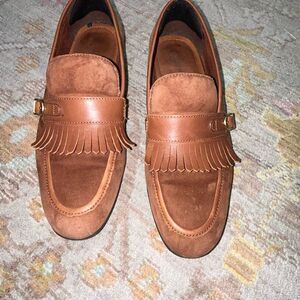 Aldo brown suede kiltie loafer dress shoe sz 7